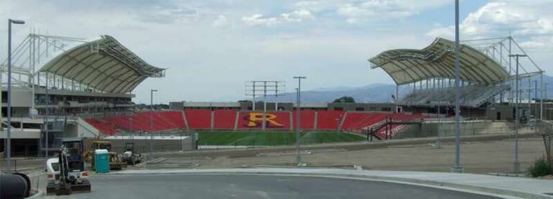 Real Salt Lake Stadium under construction in Sandy, Utah