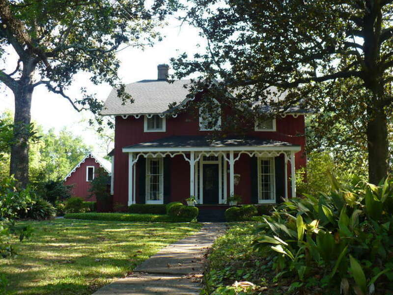 1569 Dauphin Street (R. C. Macy House) in Mobile, Alabama.  This Carpenter Gothic house was built circa 1867.  It is included as a contributing building in the Old Dauphin Way Historic District.