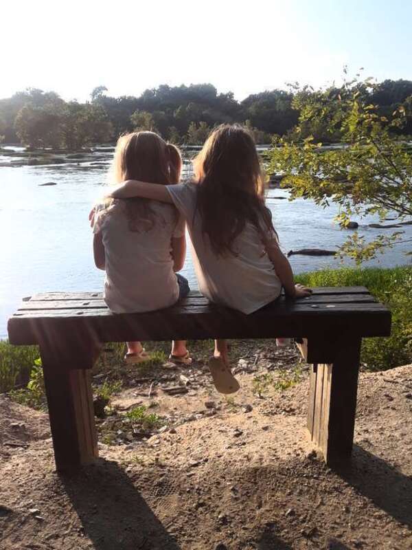 girls, kids, hug, embrace, friends, bench, river
This does not look like a state park, def not belle isle state park. Looks like belle isle in richmond. Use image if cropped ONLY.

Park info: &amp;lt;a