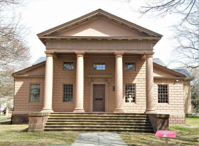 The Redwood Library and Athenaeum is a subscription library, museum, rare book repository and research center founded in 1747, and located at 50 Bellevue Avenue in Newport, Rhode Island. The building, designed by Peter Harrison and completed in March