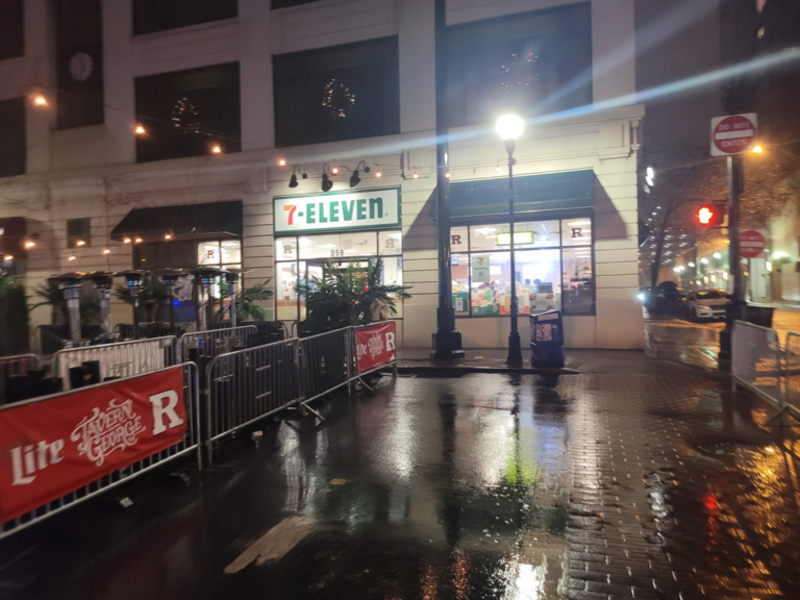 7/11 store in New Brunswick, New Jersey at night
