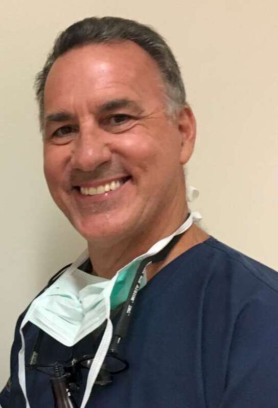 Dr. Alejandro Badia in his OrthoNOW clinic in Doral Florida between surgeries.