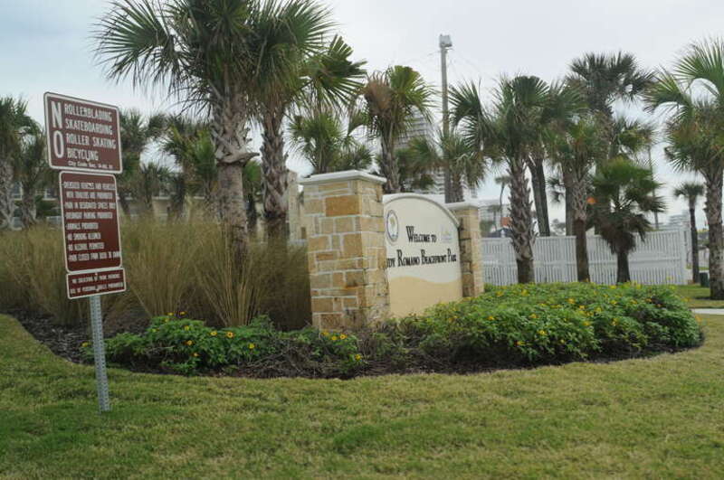 Andy Romano Park Entrance Sign