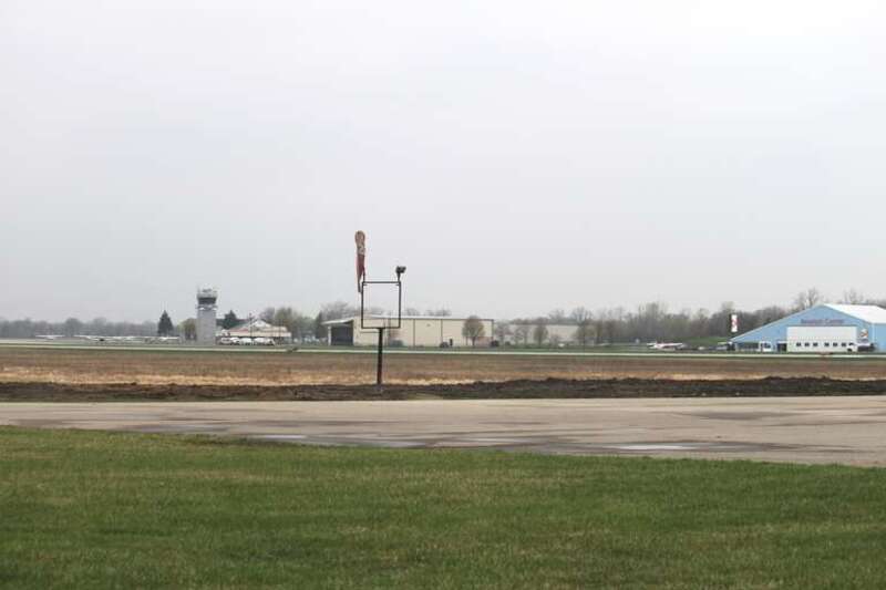 Ann Arbor Municipal Airport viewed from State Road