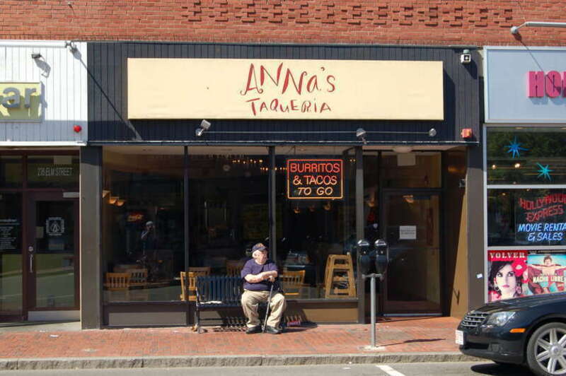 Anna's Taqueria in their Davis Square, Cambridge location