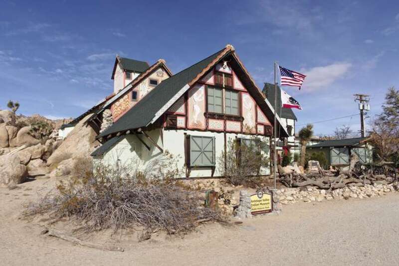Antelope Valley Indian Museum view from southwest