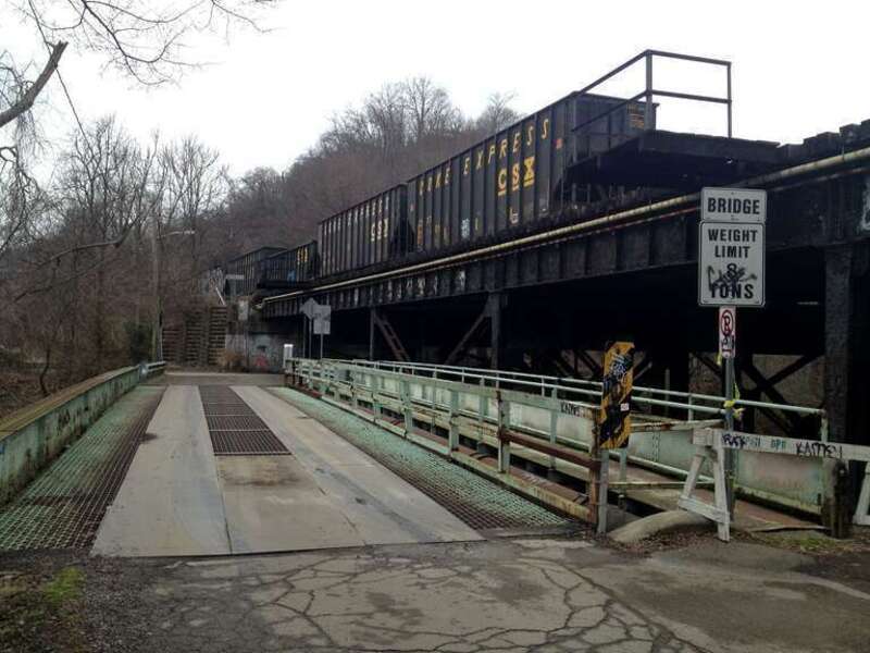 Železniční most v Pennsylvanii, USA