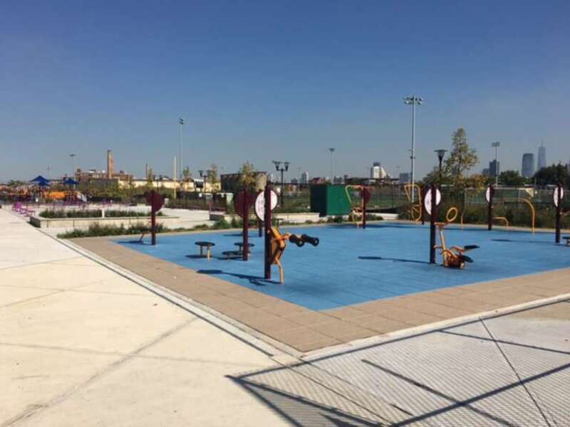 Splash Pad water feature at Berry Lane Park