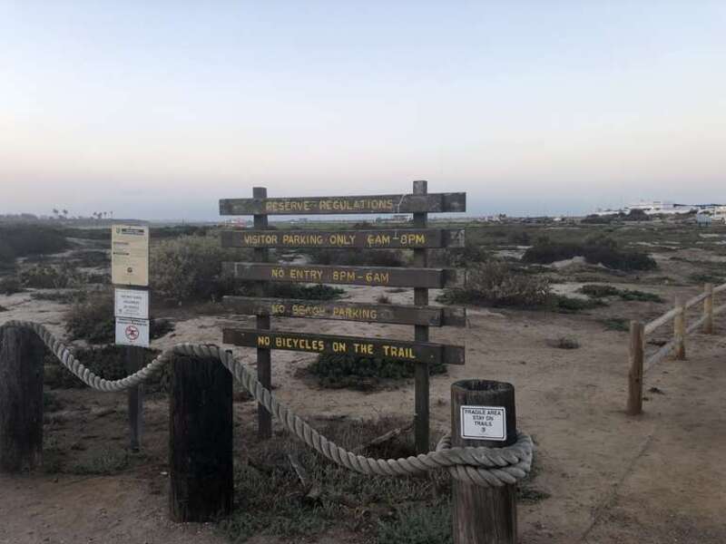Bolsa Chica Ecological Reserve Information Sign at North Parking Lot