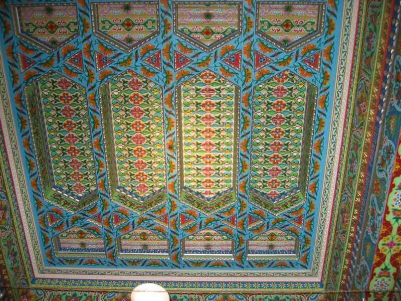 en:Dushanbe Tea House, en:Boulder, Colorado. Detail from ceiling.