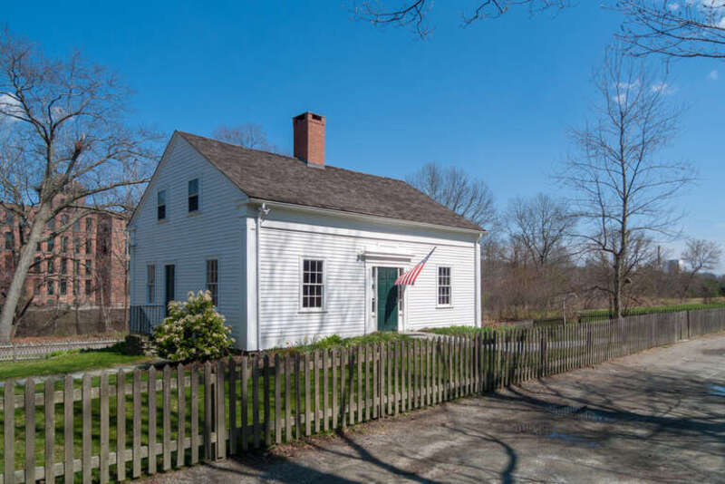 Captain Wilbur Kelly House Museum, part of the Old Ashton Historic District. Located inside Blackstone River State Park. Lincoln, Rhode Island.