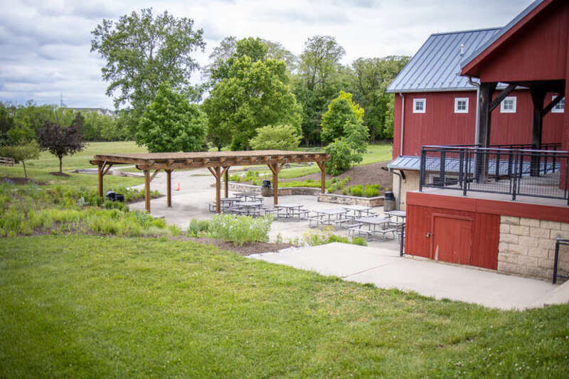 Photo taken of the Carriage Hill MetroPark Visitor Center in Huber Heights, Ohio.