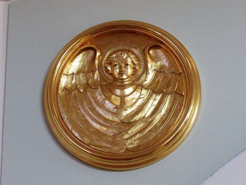 The angel of Saint Matthew in the Cathedral of Saint Jude the Apostle in St. Petersburg, Florida.