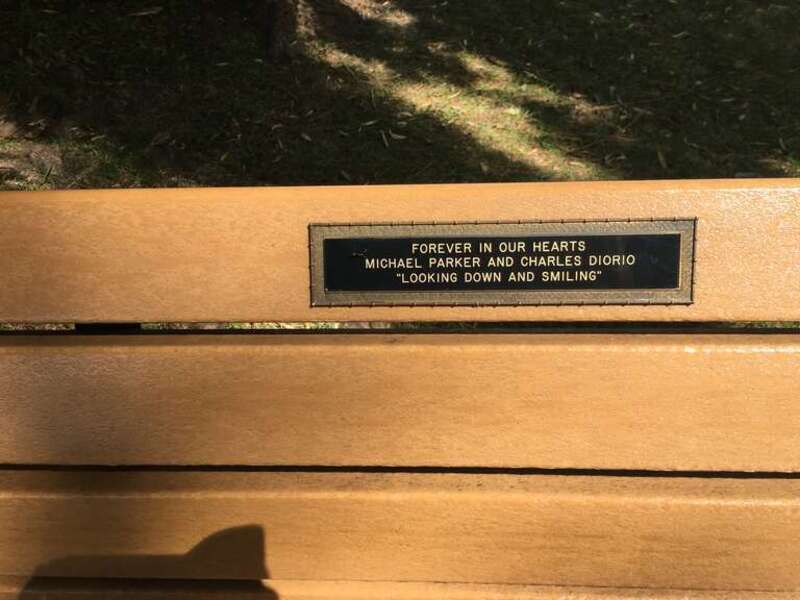 Forever in our hearts
Charles Parker and Michael Diorio
&quot;Looking down and smiling&quot;