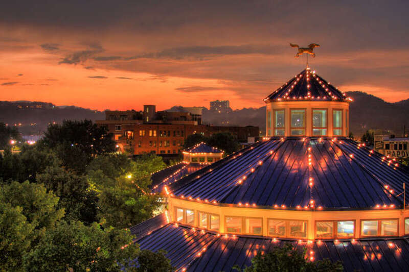 Sunset at Coolidge Park