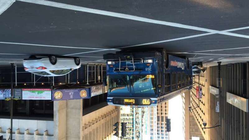 One of about 20 New Flyer D40LF suburbans operating for Hartford to various surrounding towns. This one is going to Cold Springs Road in Rocky Hill.