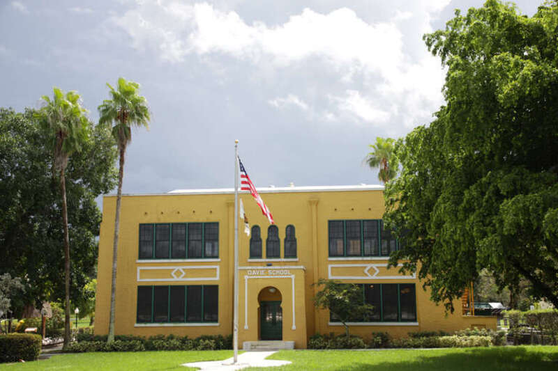 Front of the Davie School