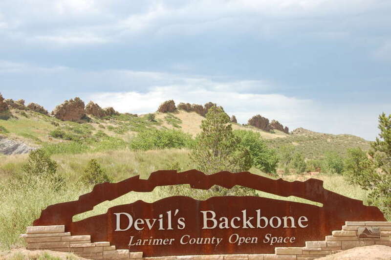 Overview of Devil's Backbone Open Space area in the Larimer County, Colorado