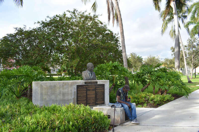 The Dr. Martin Luther King, Jr., Memorial at Young Circle Park in Hollywood, Florida.