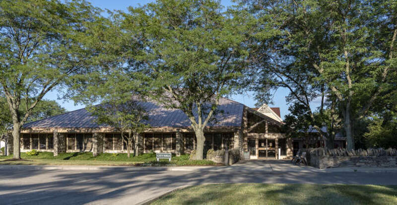 City Hall of Dublin, Ohio. Photo was taken from the in the middle of July in the parking lot located at 5200 Emerald Pkwy.