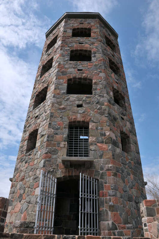 The recently-refurbished Enger Observation Tower in Enger Park, Duluth.