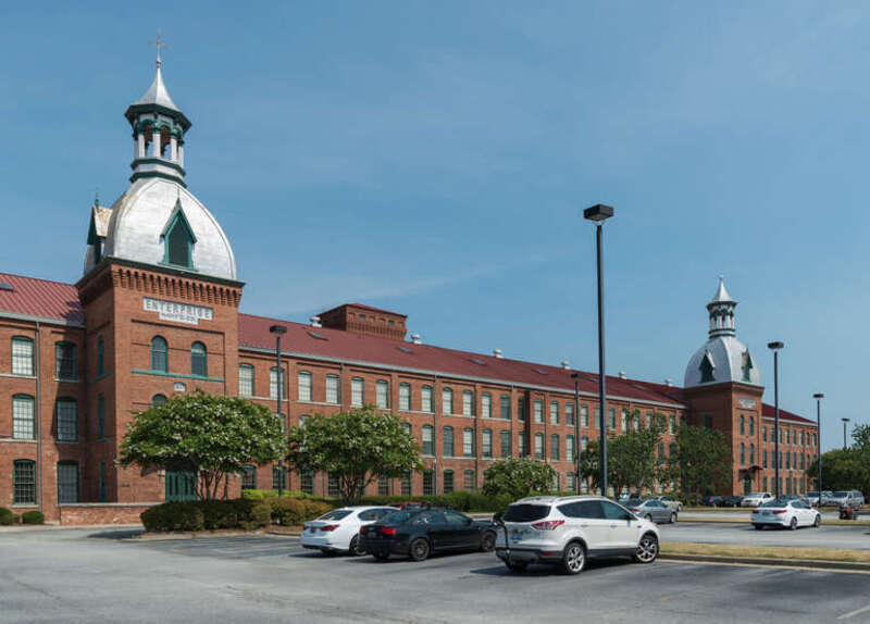 A south view of Enterprise Mill, part of the Historic Augusta Canal and Industrial District