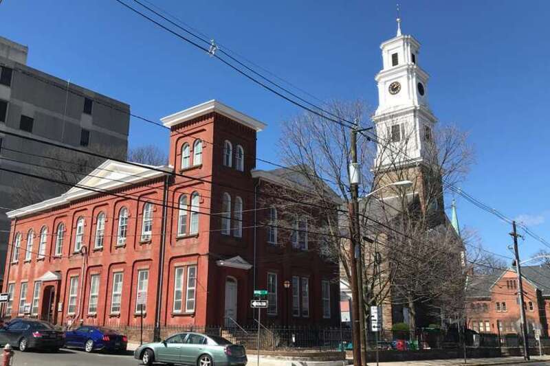 Church house and the First Reformed Church of New Brunswick in New Brunswick, New Jersey. Built 1871–72, Italianate style. 


This is an image of a place or building that is listed on the National Register of Historic Places in the United States of