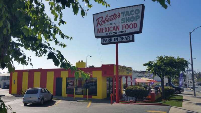 The first Roberto’s Taco Shop seen from the south, opened in 1964