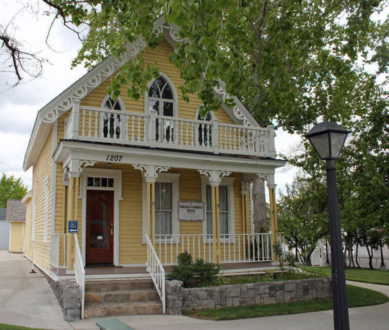 The Foreman-Roberts House, located at 1217 North Carson Street in Carson City, Nevada. The house is listed on the National Register of Historic Places.