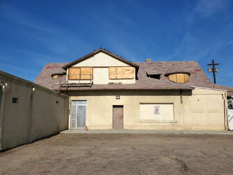The former hotel building of the Southern Pacific Railroad station in Bakersfield in December 2021