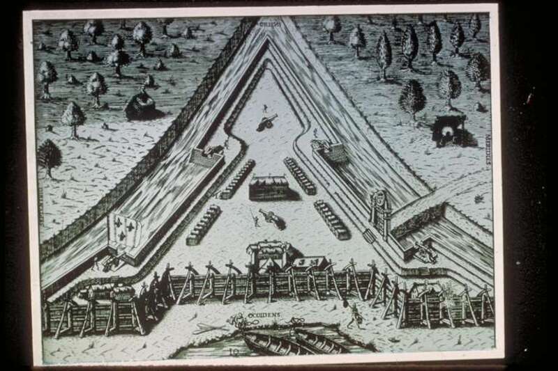 Diagram of the Fort
Fort Caroline National Memorial was created to memorialize the Sixteenth Century French effort to establish a permanent colony in Florida. After initial exploration in 1562, the French established &quot;la Caroline&quot; in June 1564.