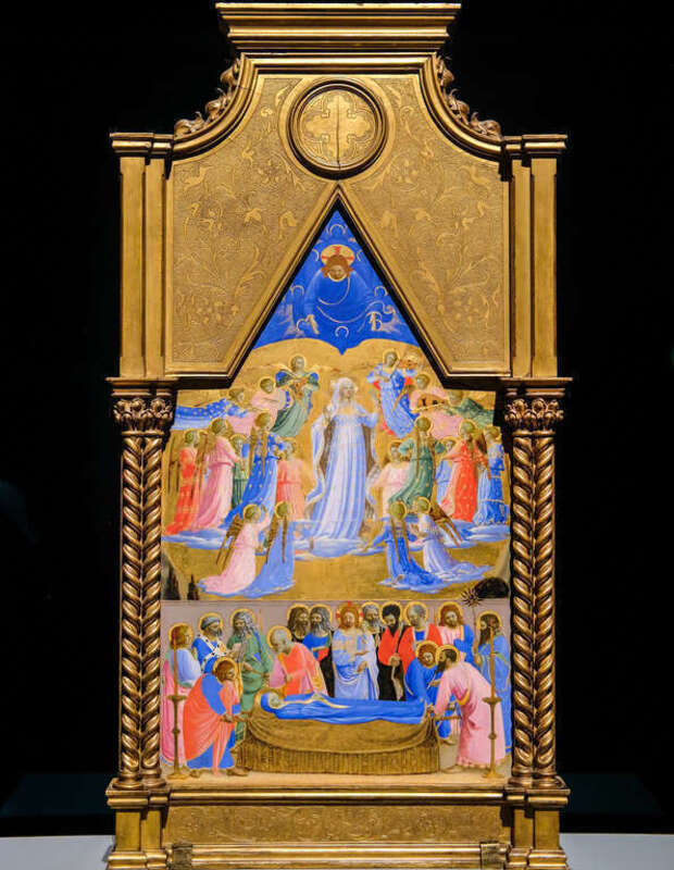 Fra Angelico, The Dormition and Assumption of the Virgin, c 1433-34 5/10/18 #gardnermuseum #earlyrenaissance #italy #painting