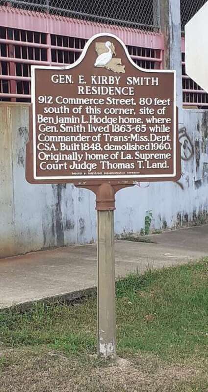 Gen. E. Kirby Smith Residence Historical Marker, Shreveport, Louisiana.