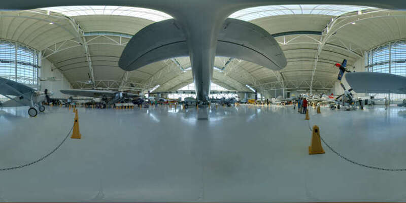 The tail of the Spruce Goose, the world's biggest airplane ever, designed and built by Howard Hughes. See the movie &quot;Aviator&quot; for details.

&amp;lt;a href=&quot;http://theseblog.free.fr/panoviewer/?photo=5988488521&quot; rel=&quot;noreferrer nofollow&quot;&amp;gt;Immersive