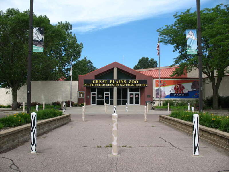 The entrance to the Great Plains Zoo in Sioux Falls, South Dakota.