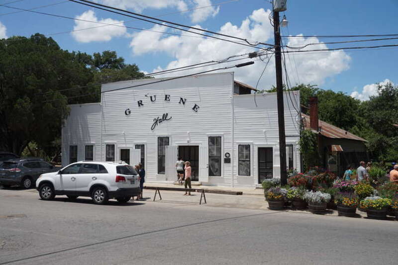 Gruene Hall in the Gruene district in New Braunfels, Texas (United States).