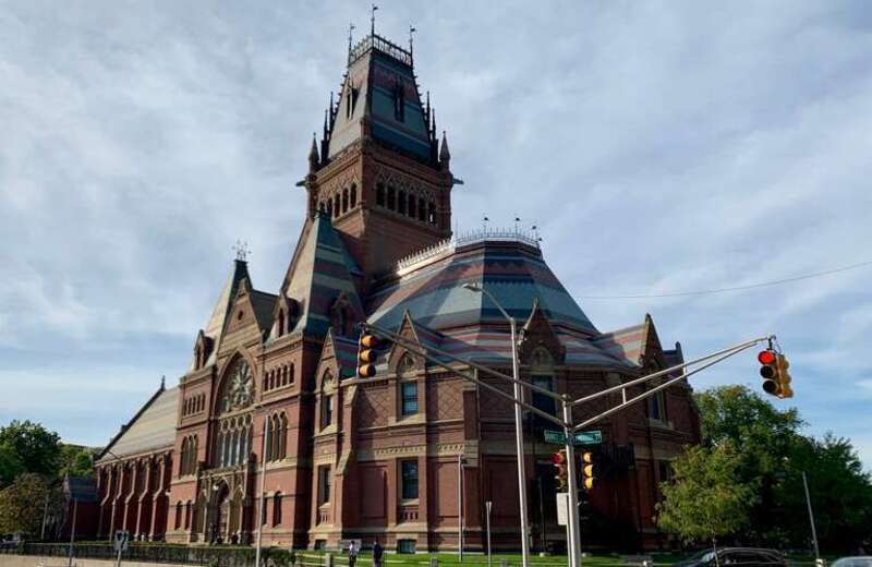 across the street from the hall