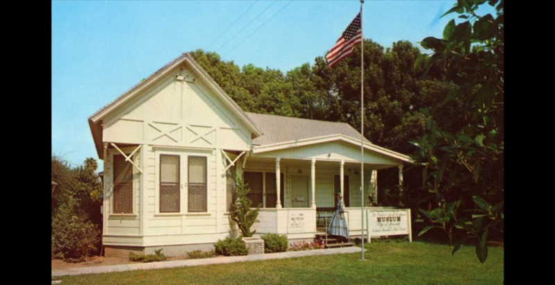 façade of the historical Sproul house in Norwalk, With.  House was built by founder of the city, Gilbert H. Sproul.  House was eventually given to the City and turned into a museum.