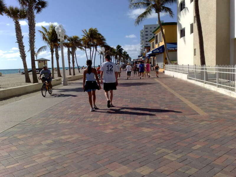 Hollywood Beach boardwalk