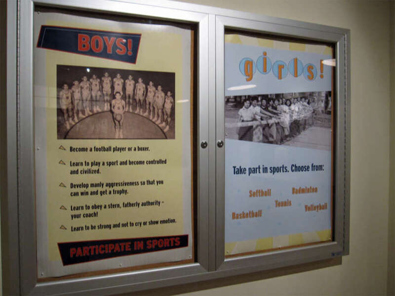 A look at posters from Indian Schools that not only show Eurocentric cultural indoctrination for Native American children, but also strong gender stereotyping.

The United States Government set up Indian Schools in the latter parts of the 19th