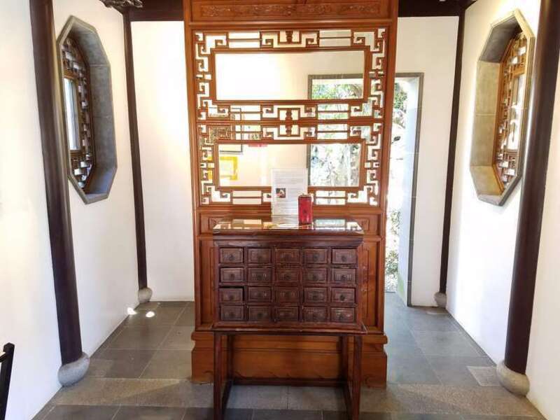 Inside Lan Su Chinese Garden in Portland, Oregon