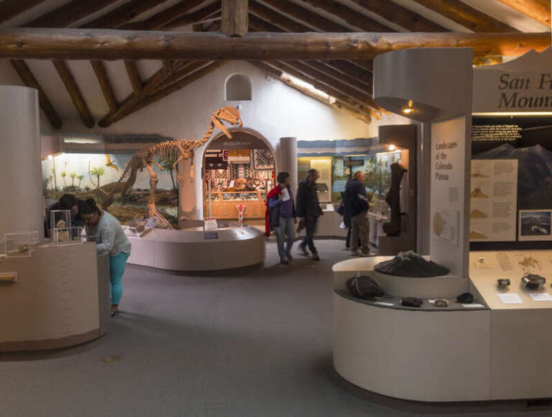 This photograph was taken on a rainy day in August in Flagstaff, Arizona.The interior, therefore, may appear darker here than it is on a sunny day.