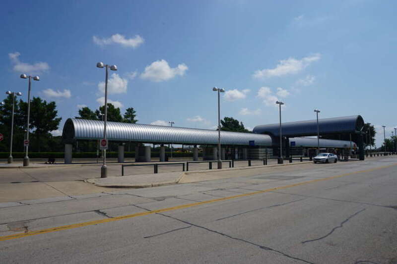 Downtown Irving/Heritage Crossing station in Irving, Texas (United States).