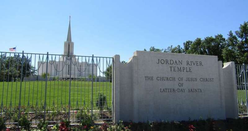LDS temple in South Jordan, Utah.
