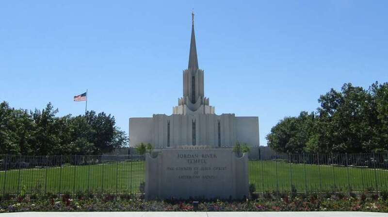 LDS temple in South Jordan, Utah.