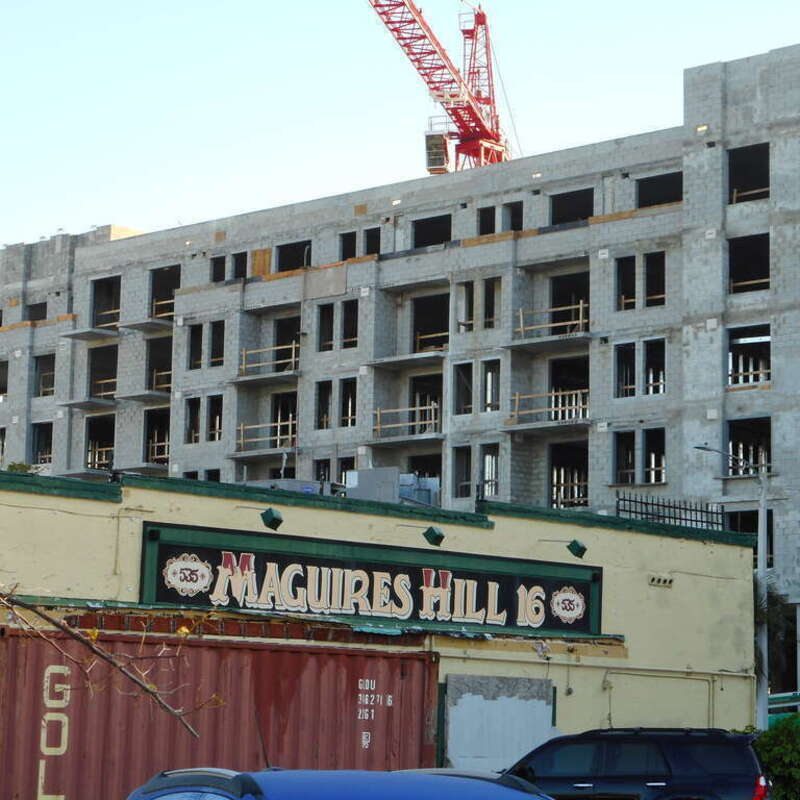 Maguires Hill 16 bar in Fort Lauderdale, Florida demolition