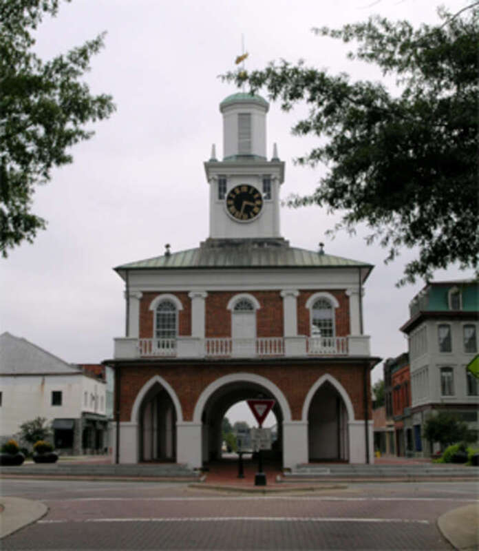 The Market House, built 1832, in downtown Fayetteville, North Carolina.