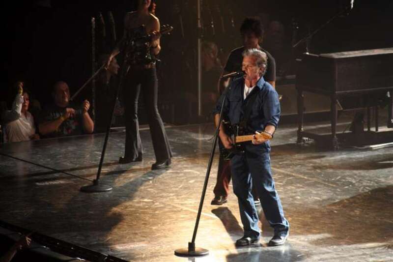 John Mellencamp performing at a concert in Evansville, IN on March 30, 2006