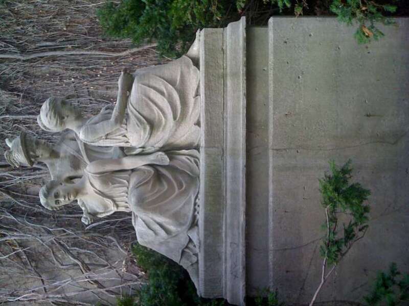 Mercury and Two Allegorical Figures by Henry M. Saunders (1896)