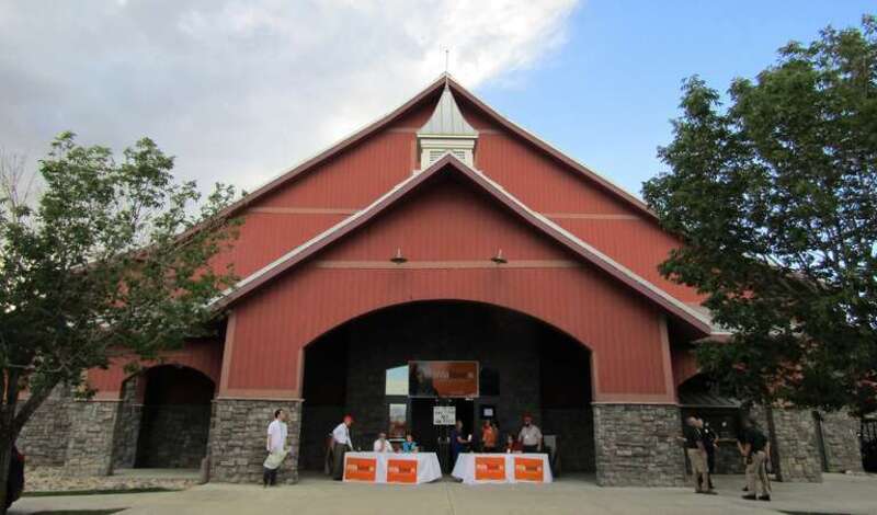 Show barn at Thanksgiving Point, Utah during a Mia Love campaign rally.
